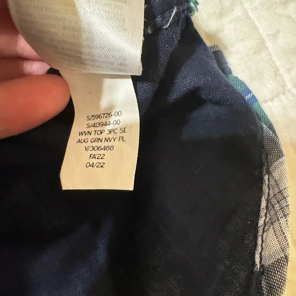 Baby Gap Long Sleeve Button Down Plaid Shirt Size 3-6 Months - Picture 6 of 7